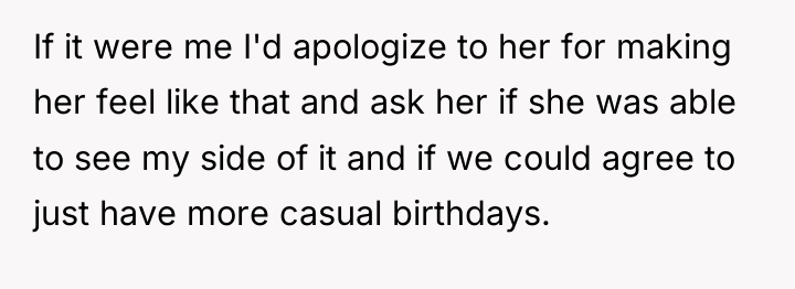 If it were me I'd apologize to her for making...