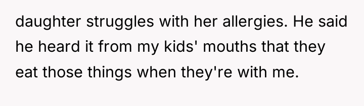 daughter struggles with her allergies. He said he heard it...