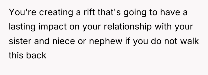 You're creating a rift that's going to have a lasting...
