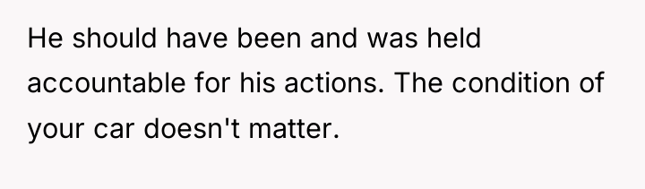 He should have been and was held accountable for his...