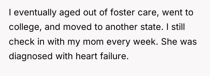 I eventually aged out of foster care, went to college,...