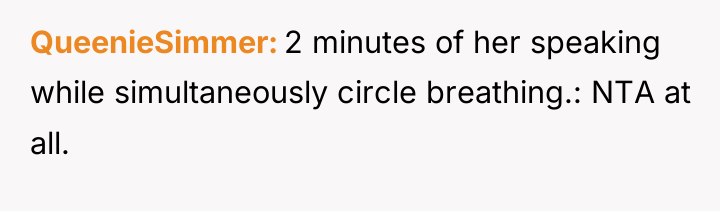 QueenieSimmer 2 minutes of her speaking while simultaneously circle breathing.:...