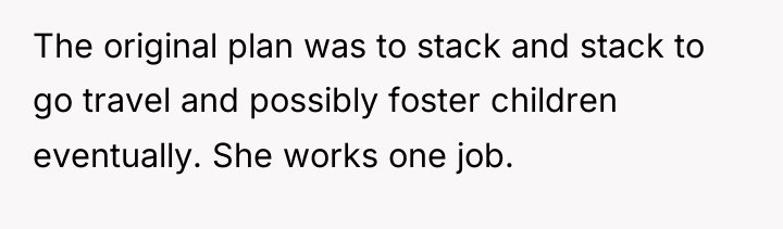 The original plan was to stack and stack to go...