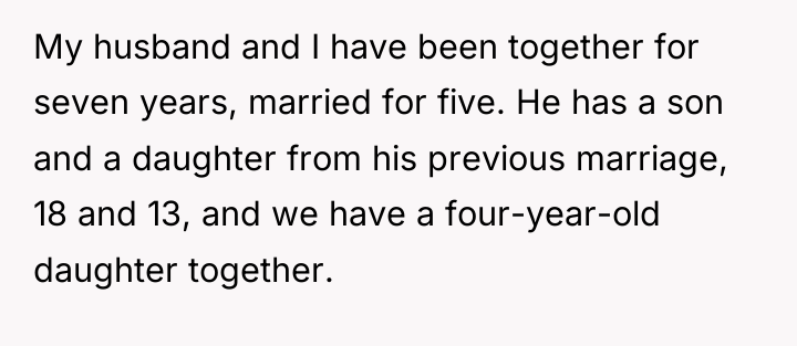 My husband and I have been together for seven years,...