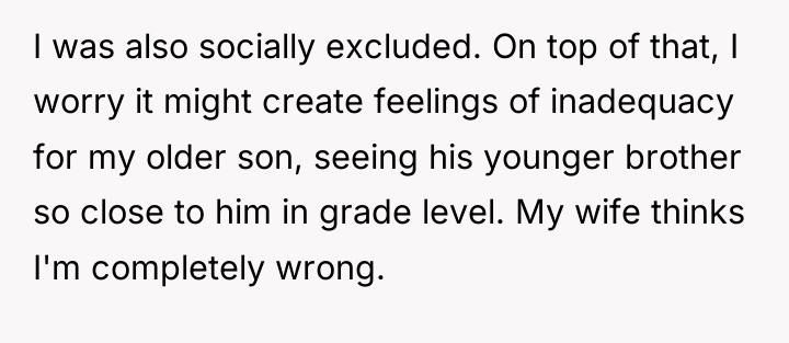 I was also socially excluded. On top of that, I...