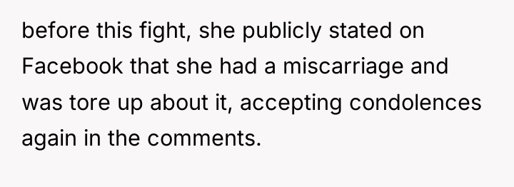 before this fight, she publicly stated on Facebook that she...