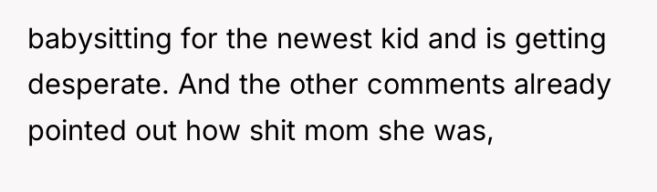babysitting for the newest kid and is getting desperate. And...