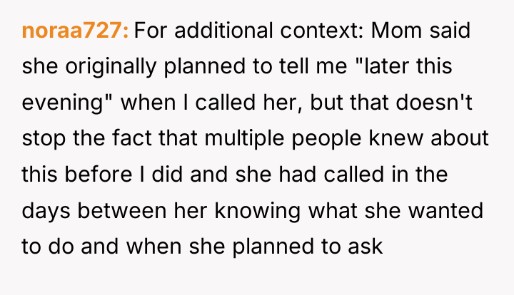 noraa727 For additional context: Mom said she originally planned to...