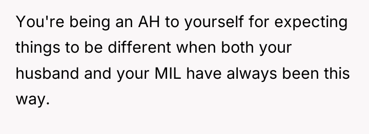 You're being an AH to yourself for expecting things to...