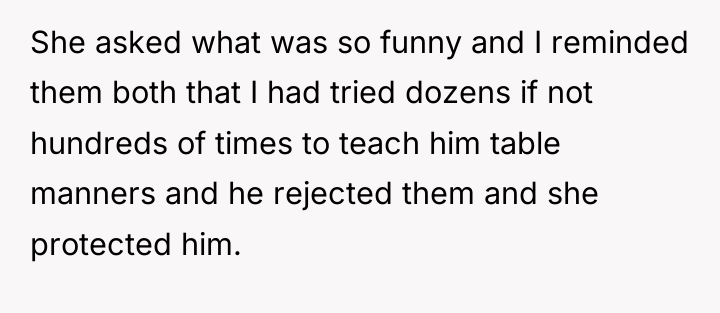 She asked what was so funny and I reminded them...
