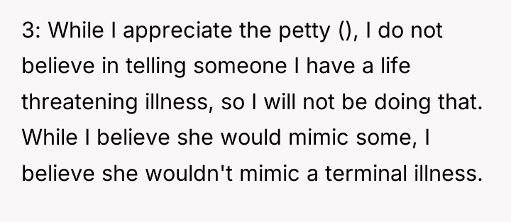3: While I appreciate the petty (), I do not...