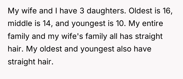 My wife and I have 3 daughters. Oldest is 16,...