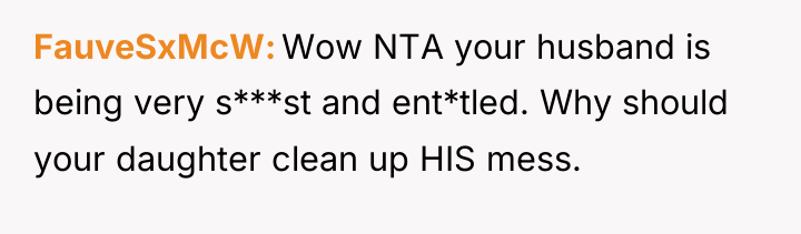 FauveSxMcW Wow NTA your husband is being very s***st and...