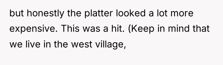 but honestly the platter looked a lot more expensive. This...