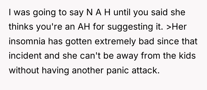 I was going to say N A H until you...