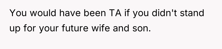 You would have been TA if you didn't stand up...
