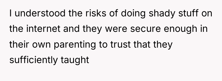 I understood the risks of doing shady stuff on the...