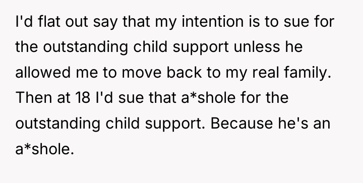 I'd flat out say that my intention is to sue...