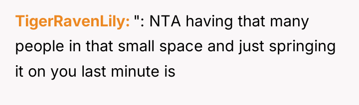 TigerRavenLily ": NTA having that many people in that small...