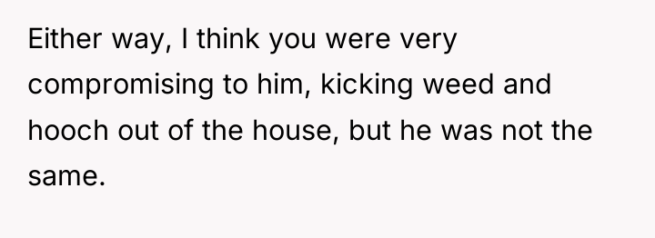 Either way, I think you were very compromising to him,...