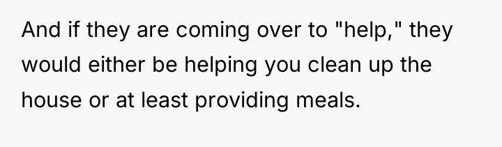 And if they are coming over to "help," they would...