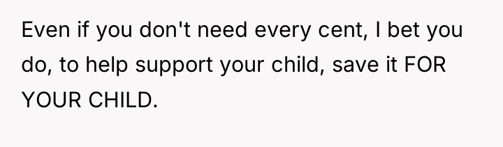 Even if you don't need every cent, I bet you...