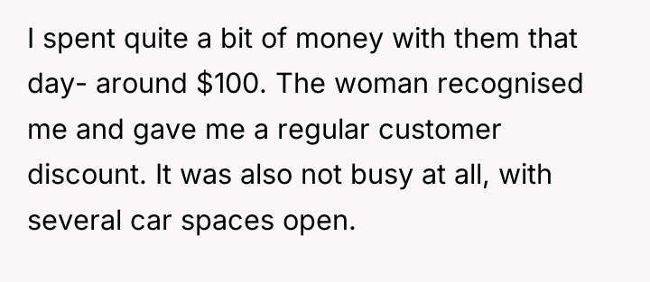I spent quite a bit of money with them that...