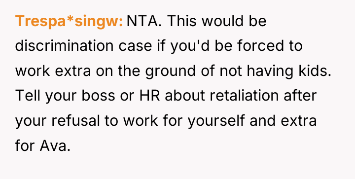 Trespa*singw NTA. This would be discrimination case if you'd be...