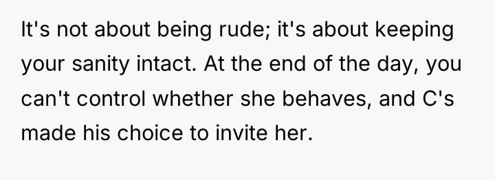It's not about being rude; it's about keeping your sanity...