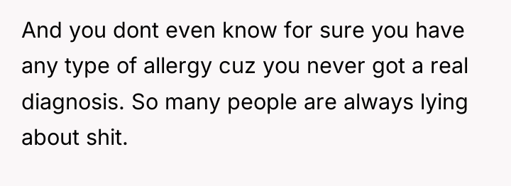 And you dont even know for sure you have any...