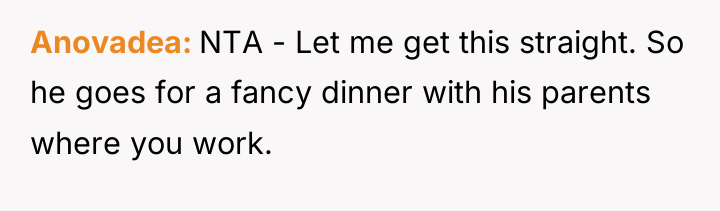 Anovadea NTA - Let me get this straight. So he...