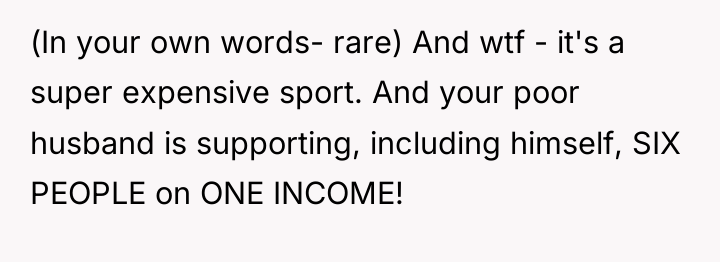 (In your own words- rare) And wtf - it's a...