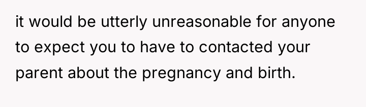 it would be utterly unreasonable for anyone to expect you...
