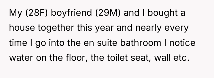 My (28F) boyfriend (29M) and I bought a house together...