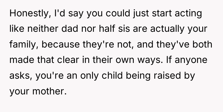 Honestly, I'd say you could just start acting like neither...