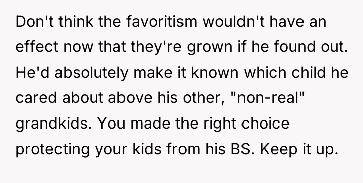 Don't think the favoritism wouldn't have an effect now that...