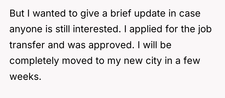 But I wanted to give a brief update in case...