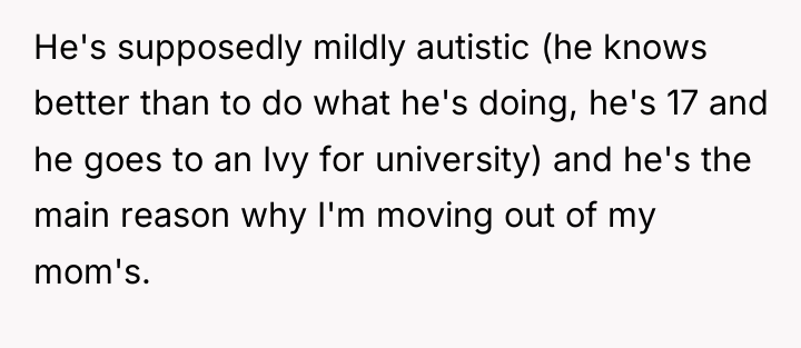 He's supposedly mildly autistic (he knows better than to do...