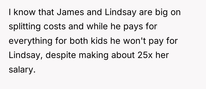 I know that James and Lindsay are big on splitting...