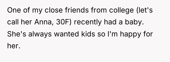 One of my close friends from college (let's call her...