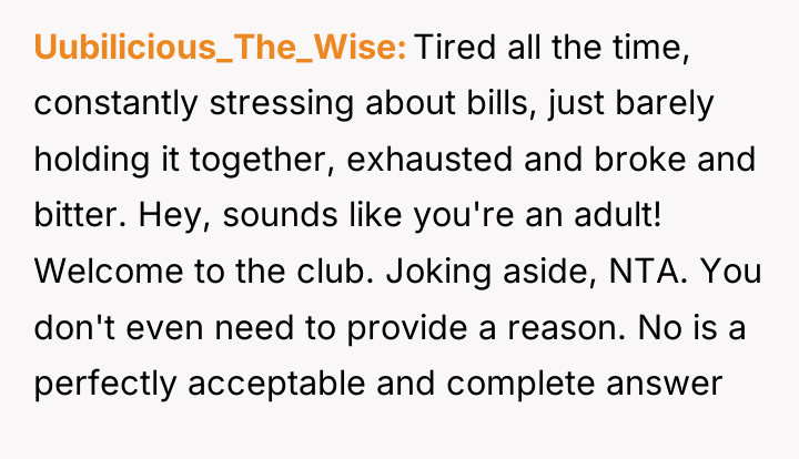 Uubilicious_The_Wise Tired all the time, constantly stressing about bills, just...