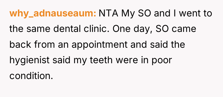 why_adnauseaum NTA My SO and I went to the same...