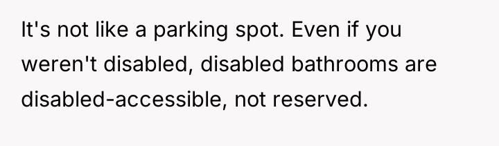 It's not like a parking spot. Even if you weren't...