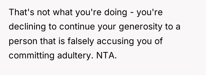 That's not what you're doing - you're declining to continue...
