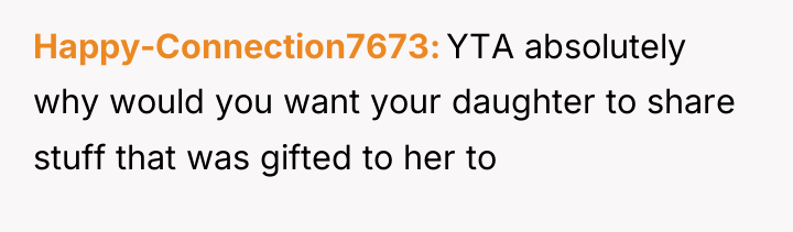 Happy-Connection7673 YTA absolutely why would you want your daughter to...