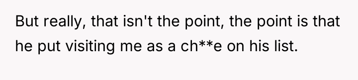 But really, that isn't the point, the point is that...