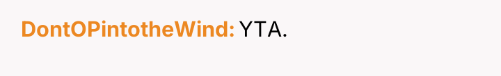 DontOPintotheWind YTA.