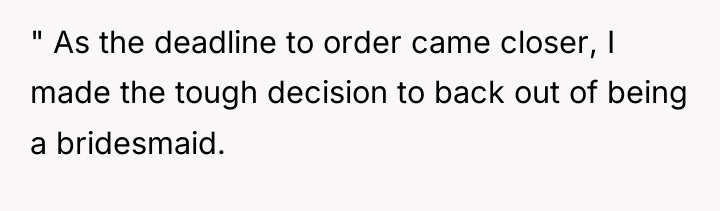 " As the deadline to order came closer, I made...