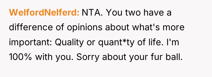 WelfordNelferd NTA. You two have a difference of opinions about...