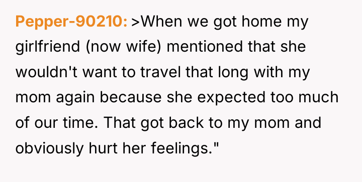 Pepper-90210 >When we got home my girlfriend (now wife) mentioned...